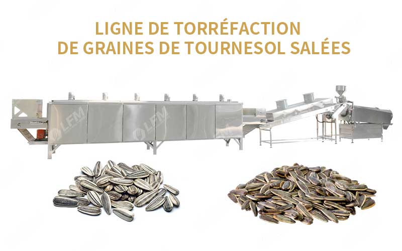 Ligne De Grillage En Continu Des Graines De Tournesol