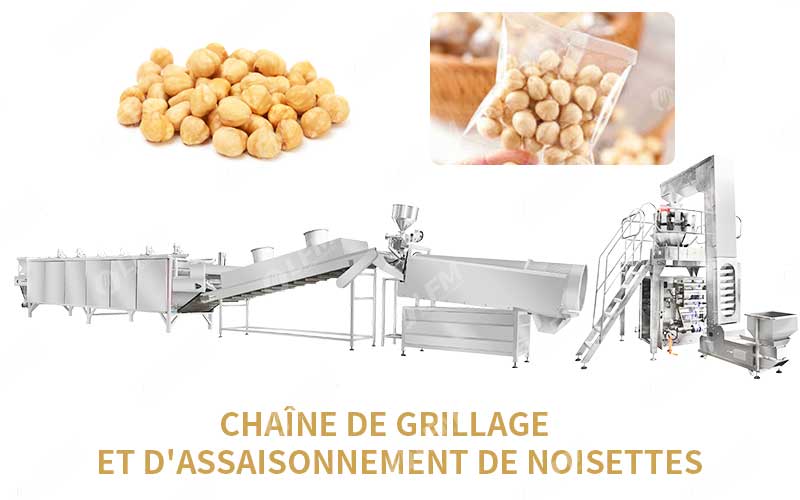 Composition - Chaîne De Grillage Et D'Assaisonnement De Noisettes
