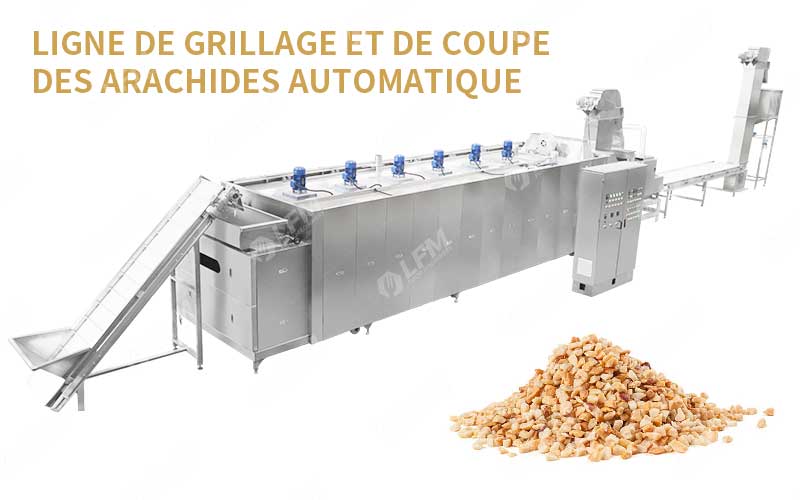 Flux Et Machines De La Ligne De Grillage Et De Coupe Des Arachides