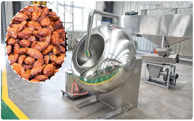 Machine D'Aromatisation Au Caramel Des Amandes